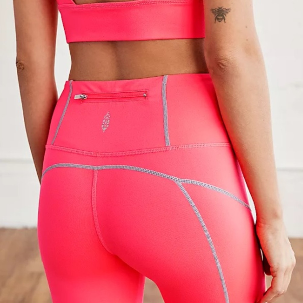 NWT FP Movement by Free People, You’re A Peach Leggings, S, Coral - Picture 5 of 11